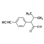CAS#: 86579-74-0， 2-(4-Ethynylphenyl)-3-methylbutanoic acid