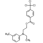 CAS#: 86626-71-3， 2-[Ethyl(3-methylphenyl)amino]ethyl 4-(trichloromethyl)benzoate