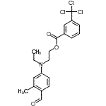 CAS#: 86626-72-4， 2-[Ethyl(4-formyl-3-methylphenyl)amino]ethyl 3-(trichloromethyl)benzoate