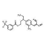 CAS#: 86626-73-5， 2-{[4-(2,2-Dicyanovinyl)-3-methylphenyl](ethyl)amino}ethyl 3-(trichloromethyl)benzoate