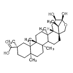 CAS#: 86632-20-4， (1R,5R,8S,11R,13R,14S,17R,18S,20R,21R,24R)-20,21-Dihydroxy-5,8,11,14,17,24-hexamethyl-22-oxahexacyclo[19.2.1.0<sup>1,18</sup>.0<sup>4,17</sup>.0<sup>5,14</sup>.0<sup>8,13</sup>]tetracosane-11-carboxylic acid