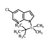 CAS#: 866546-08-9， 5-Chloro-1-[dimethyl(2-methyl-2-propanyl)silyl]-1H-pyrrolo[2,3-b]pyridine
