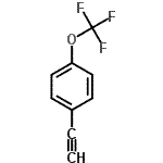 结构式 CAS# 866683-57-0, 1-乙炔基-4-(三氟甲氧基)苯
