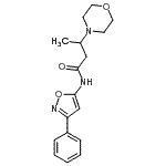 CAS#: 86683-95-6， 3-(4-Morpholinyl)-N-(3-phenyl-1,2-oxazol-5-yl)butanamide