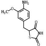 CAS#: 86733-81-5， 5-(4-Amino-3-methoxybenzyl)-1,3-thiazolidine-2,4-dione