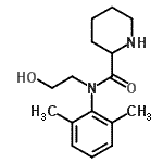 CAS#: 86797-92-4， N-(2,6-Dimethylphenyl)-N-(2-hydroxyethyl)-2-piperidinecarboxamide