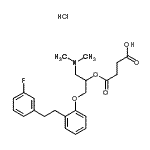 CAS 登录号：86819-21-8， 4-{[1-(二甲基氨基)-3-{2-[2-(3-氟苯基)乙基]苯氧基}-2-丙基]氧基}-4-氧代丁酸盐酸盐(1:1)