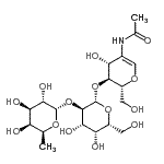 CAS#: 868264-22-6， 6-Deoxy-alpha-L-galactopyranosyl-(1->2)-beta-D-galactopyranosyl-(1->4)-2-acetamido-1,5-anhydro-2-deoxy-D-arabino-hex-1-enitol