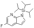 结构式 CAS# 868387-37-5, 5-氟-1-(三异丙基硅烷基)-1H-吡咯并[2,3-b]吡啶