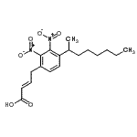 CAS#: 86841-63-6， (2E)-4-[2,3-Dinitro-4-(2-octanyl)phenyl]-2-butenoic acid