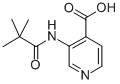 结构式 CAS# 86847-91-8, 3-(2,2-二甲基-丙酰基氨基)-异烟酸