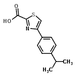 CAS#: 868591-88-2， 4-(4-isopropylphenyl)thiazole-2-carboxylic acid
