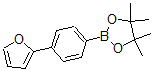 结构式 CAS# 868755-79-7, 4-(呋喃-2-基)苯硼酸频哪醇酯
