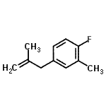 结构式 CAS# 869493-79-8, 1-氟-2-甲基-4-(2-甲基-2-丙烯-1-基)苯