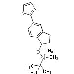 CAS#: 869725-77-9， 2-(1-{[Dimethyl(2-methyl-2-propanyl)silyl]oxy}-2,3-dihydro-1H-inden-5-yl)-1,3-thiazole