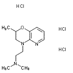 CAS 登录号：86979-80-8， N,N-二甲基-2-(2-甲基-2,3-二氢-4H-吡啶并[3,2-b][1,4]恶嗪-4-基)乙胺三盐酸盐