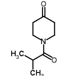结构式 CAS# 86996-26-1, 1-异丁酰基-4-哌啶酮