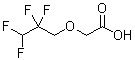 structure of CAS# 870-51-9, (2,2,3,3-Tetrafluoropropoxy)acetic acid;2-(2,2,3,3-tetrafluoropropoxy)acetic acid;MFCD00516982