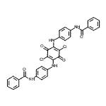 CAS#: 87021-59-8， N,N'-[(2,5-Dichloro-3,6-dioxo-1,4-cyclohexadiene-1,4-diyl)bis(imino-4,1-phenylene)]dibenzamide