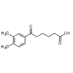 structure of CAS# 870286-97-8, 6-(3,4-Dimethylphenyl)-6-oxohexanoic acid;6-(3,4-Dimethylphenyl)-6-oxohexanoic acid