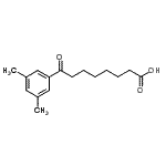 结构式 CAS# 870287-00-6, 8-(3,5-二甲基苯基)-8-氧代辛酸