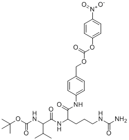 CAS#: 870487-10-8， Boc-Val-Cit-PAB-PNP
