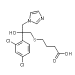 CAS#: 87049-57-8， 4-{[2-(2,4-Dichlorophenyl)-2-hydroxy-3-(1H-imidazol-1-yl)propyl]sulfanyl}butanoic acid
