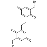 CAS#: 87050-83-7， 2,2'-(1,2-Ethanediyl)bis[6-(bromomethyl)-1,4-benzoquinone]