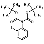 structure of CAS# 870703-53-0, N,N-Di-Boc-2-Iodoaniline;N,N-Di-Boc-2-iodoaniline;644242_ALDRICH