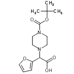 CAS#: 870719-85-0， 2-Furyl(4-{[(2-methyl-2-propanyl)oxy]carbonyl}-1-piperazinyl)acetic acid