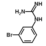 structure of CAS# 870780-73-7, 1-(3-Bromophenyl)guanidine;N-(3-bromophenyl)guanidine