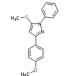 CAS#: 871110-00-8， 3-(4-Methoxyphenyl)-5-(methylsulfanyl)-1-phenyl-1H-pyrazole