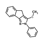 CAS#: 871110-06-4， 3-(Methylsulfanyl)-2-phenyl-2,4-dihydroindeno[1,2-c]pyrazole