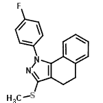 CAS#: 871110-22-4， 1-(4-Fluorophenyl)-3-(methylsulfanyl)-4,5-dihydro-1H-benzo[g]indazole