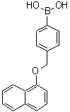 结构式 CAS# 871125-78-9, {4-[(1-萘基氧基)甲基]苯基}硼酸