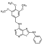 CAS#: 871266-77-2， N<sup>2</sup>-Phenyl-N<sup>7</sup>-(3,4,5-trimethoxybenzyl)[1,3]thiazolo[5,4-d]pyrimidine-2,7-diamine