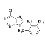 CAS#: 871266-79-4， 7-Chloro-N-(2,6-dimethylphenyl)[1,3]thiazolo[5,4-d]pyrimidin-2-amine