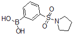 结构式 CAS# 871329-61-2, B-[3-(1-吡咯烷基磺酰基)苯基]-硼酸