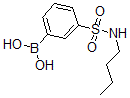 结构式 CAS# 871329-78-1, B-[3-[(丁基氨基)磺酰基]苯基]-硼酸