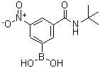 结构式 CAS# 871332-87-5, {3-[(2-甲基-2-丙基)氨基甲酰]-5-硝基苯基}硼酸