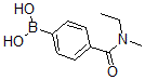 结构式 CAS# 871333-04-9, B-[4-[(乙基甲基氨基)羰基]苯基]-硼酸