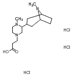 CAS#: 87168-50-1， 3-[4-Methyl-3-(8-methyl-8-azabicyclo[3.2.1]oct-3-yl)-1-piperazinyl]propanoic acid trihydrochloride