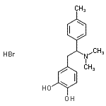 CAS#: 87203-75-6， 4-[2-(Dimethylamino)-2-(4-methylphenyl)ethyl]-1,2-benzenediol hydrobromide (1:1)