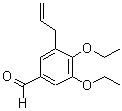 结构式 CAS# 872183-41-0, 3-烯丙基-4,5-二乙氧基苯甲醛