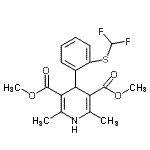 CAS#: 87240-31-1， Dimethyl 4-{2-[(difluoromethyl)sulfanyl]phenyl}-2,6-dimethyl-1,4-dihydro-3,5-pyridinedicarboxylate