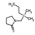 CAS#: 872415-86-6， 1-{[Dimethyl(propyl)silyl]methyl}-2-pyrrolidinethione