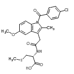 CAS#: 87270-38-0， N-{[1-(4-Chlorobenzoyl)-5-methoxy-2-methyl-1H-indol-3-yl]acetyl}-S-methyl-L-cysteine