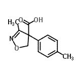 CAS#: 873000-73-8， 3-Methyl-4-(4-methylphenyl)-4,5-dihydro-1,2-oxazole-4-carboxylic acid