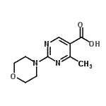 CAS#: 873450-22-7， 4-Methyl-2-(4-morpholinyl)-5-pyrimidinecarboxylic acid