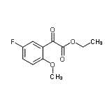 结构式 CAS# 873548-10-8, 乙基(5-氟-2-甲氧基苯基)(氧代)乙酸酯